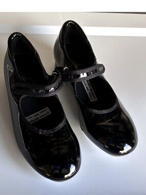 Black Mary Jane Tap Shoes Toe & Heel Taps